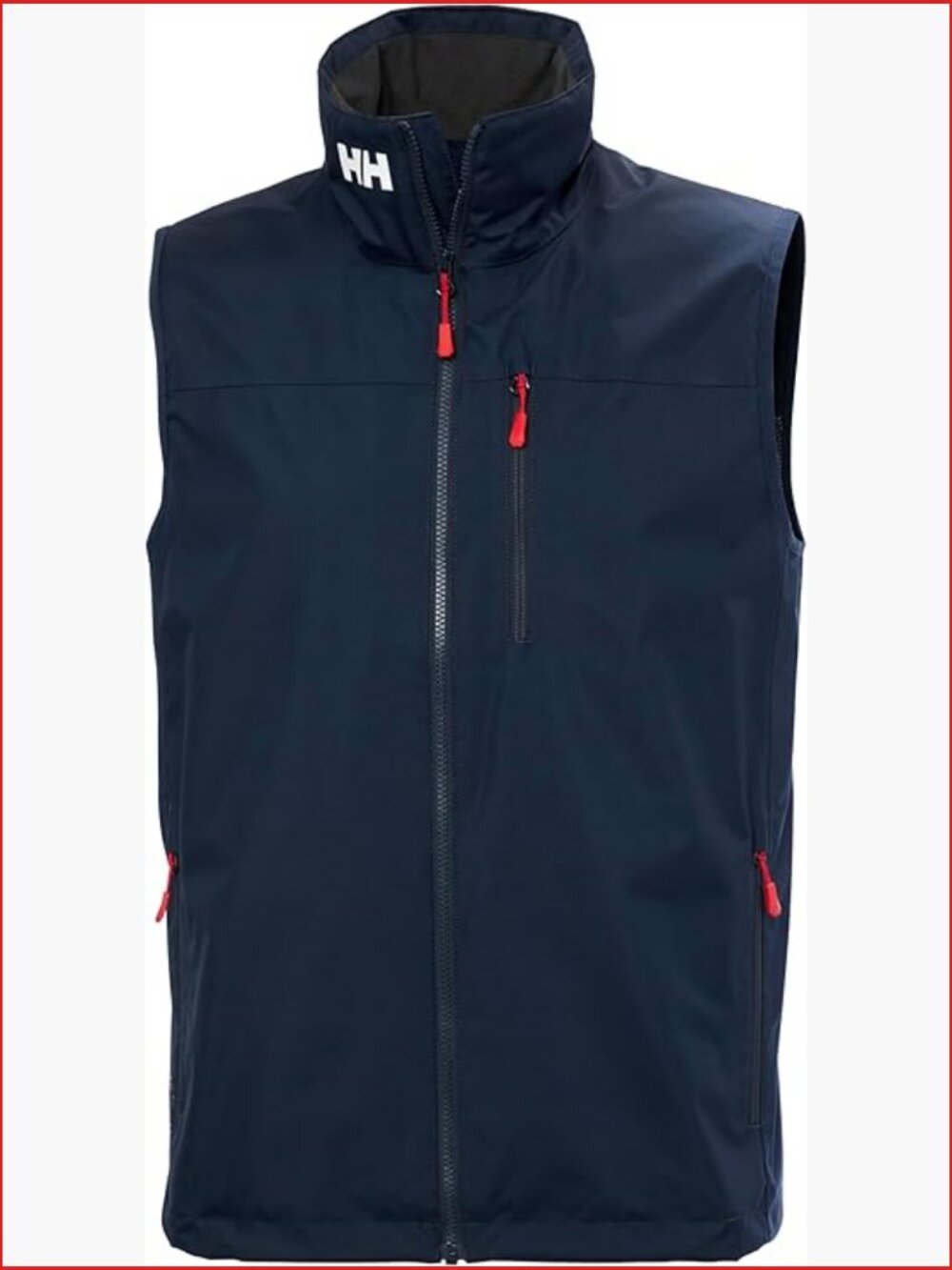 Waterproof Sailing Vest with Brushed Fleece Lining, Adjustable Hem